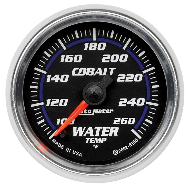 Autometer Gauge Water Temp 2 1/16" 100-260 Deg. F, Digital Stepper Motor Cobalt 6155 Photo - Primary