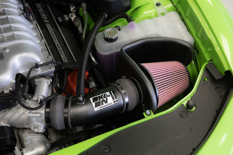 K&N Engineering 17- Challenger Hellcat 6.2L Air Intake System KNE69-2553TTK 69-2553TTK Photo - Mounted