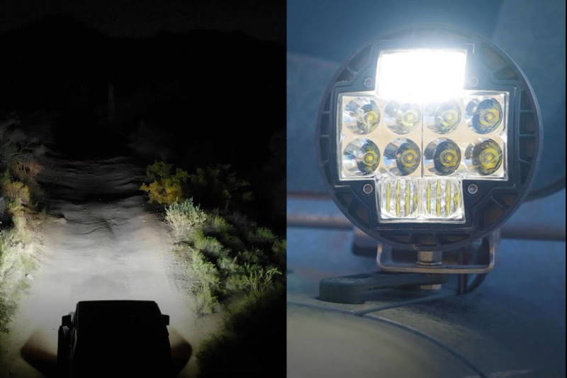 ARB Nacho 5.75in Offroad TM5 Combo White LED Light Set TM512 TM512 Photo - lifestyle view
