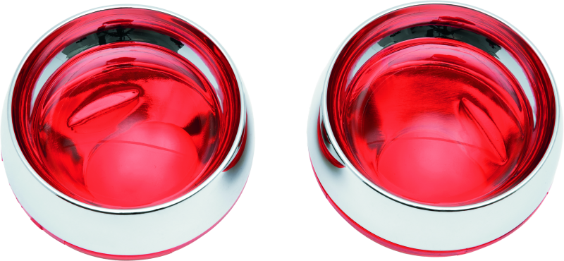 Kuryakyn Deep Dish Bezels With Red Lenses 2269 2269 Photo - Primary