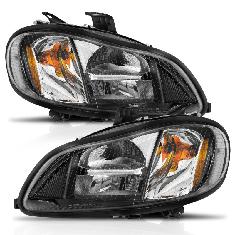 ANZO 2002-2014 Freightliner M2 LED Crystal Headlights Black Housing w/ Clear Lens (Pair) 131030 131030 Photo - Unmounted