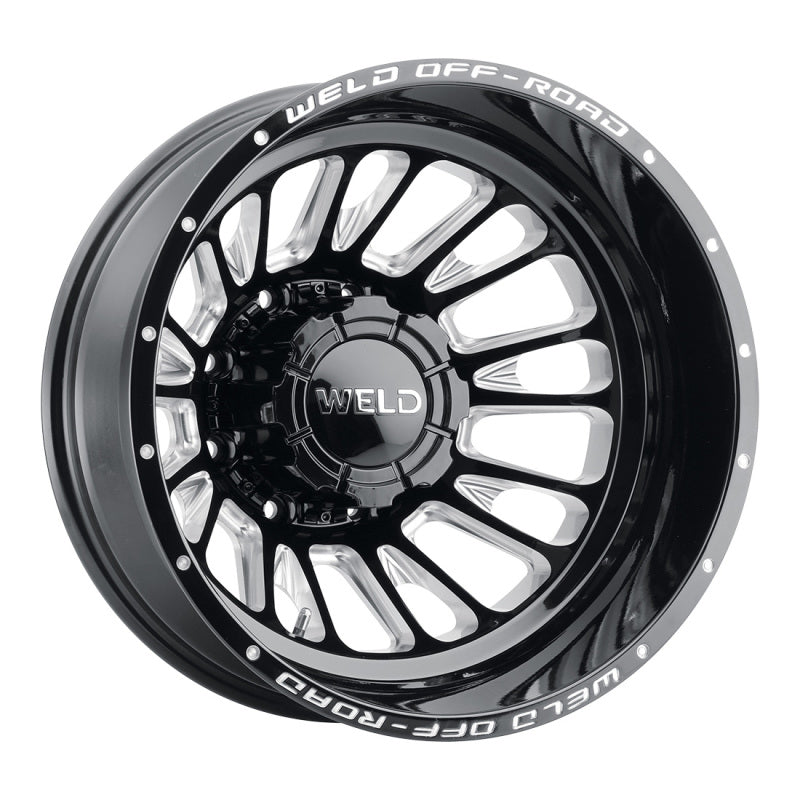 Weld Off-Road W121 20X8.25 Scorch Outer 8X165.1 ET-240 BS-4.67 Gloss Black MIL 121.6 W12108280N46 W12108280N46 Photo - Primary