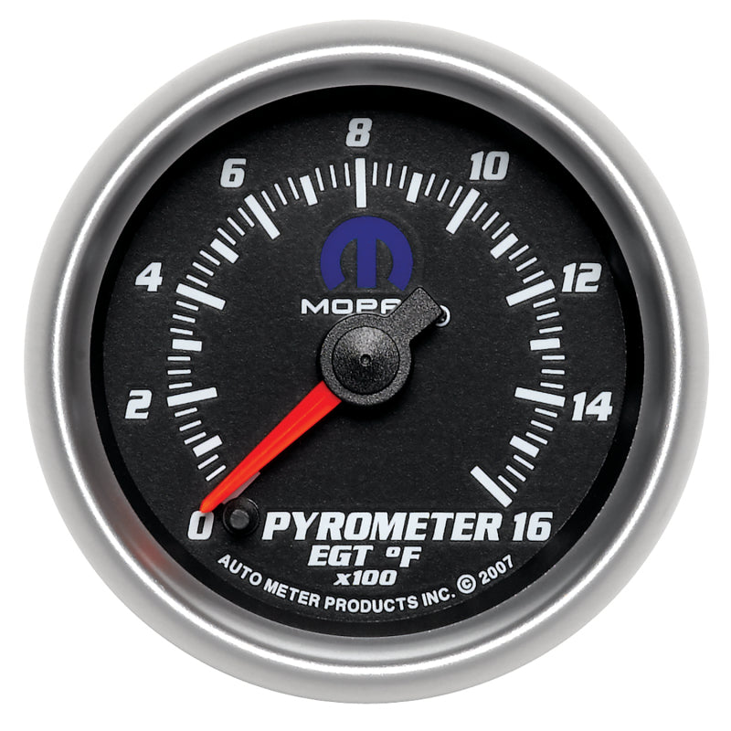 Autometer Mopar 2-1/16in 1600 Degree Digital Stepper Motor Pyrometer (EGT) Gauge - Black 880017 880017 Photo - Primary