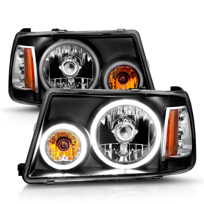 Anzo 2001-2011 Ford Ranger Projector Headlights w/ Halo Black (CCFL) 1 pc 111152 User 2