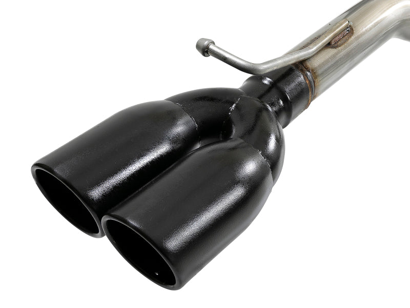 aFe MACH Force-Xp 2-1/2in 304 SS Cat-Back Exhaust 15-21 Dodge Challenger V6-3.6L - Quad Black Tip 49-32067-B 49-32067-B Photo - Unmounted
