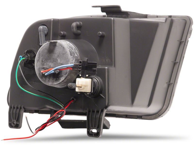 Raxiom 05-09 Ford Mustang w/ Factory Halogen LED Halo Headlights- Blk Housing (Smoked Lens) 49115 49115 Photo - Close Up