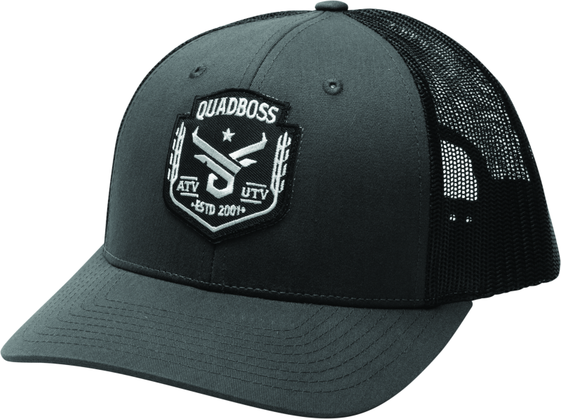 QuadBoss Barbwire Hat Grey Snap 155330 155330 Photo - Primary