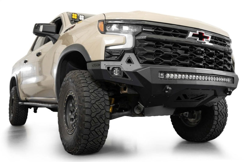 Addictive Desert Designs 2022+ Chevy Silverado 1500 ZR2 Stealth Fighter Front Bumper F120083030103 F120083030103 Photo - Mounted