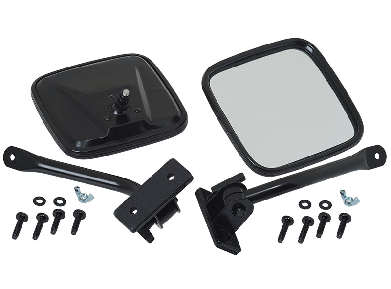 Kentrol 97-18 Jeep Wrangler TJ/JK E-Z Detach Mirrors Pair - Powdercoat Black 50496 50496 Photo - Primary