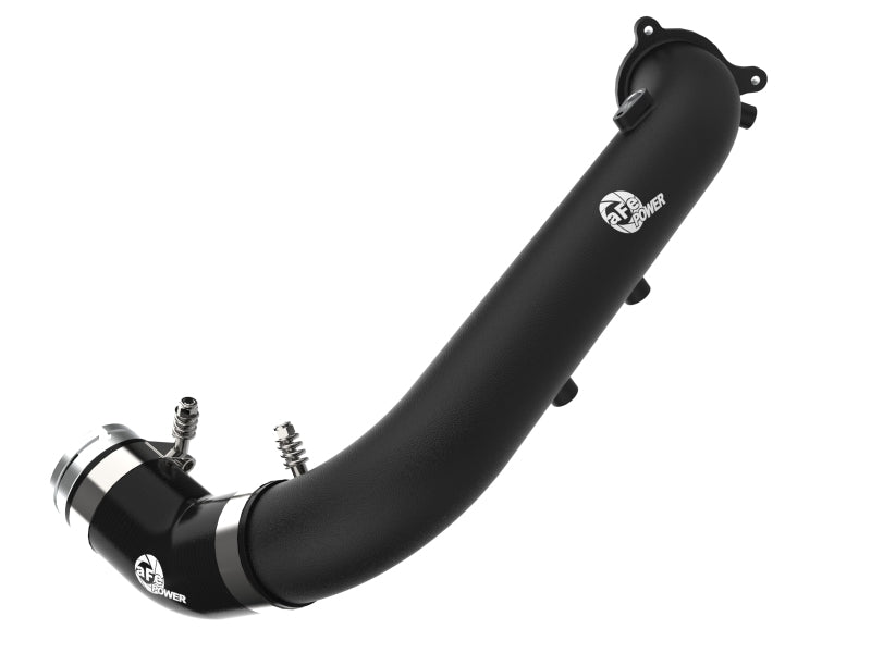 aFe BladeRunner Black 2-3/4in Aluminum Charge Pipe 2021 Toyota Supra GR (A90) I4-2.0L (t) B48 46-20488-B 46-20488-B Photo - Primary