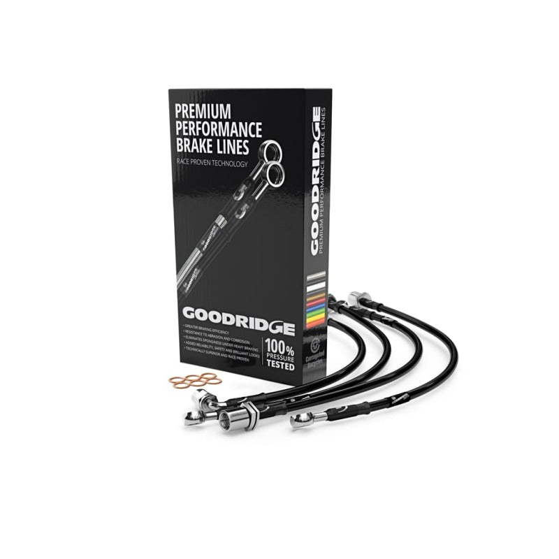 Goodridge 17-18 Subaru BRZ (w/Brembo Brakes) Stainless Steel Brake Lines - Black 28007-BK 28007-BK User 1