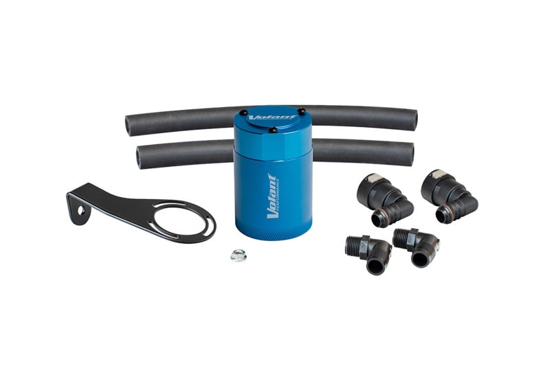 Volant 21-23 Ford Bronco 2.7L Turbo Auto 3oz Aluminum Oil Catch Can w/Mounting Bracket - Blue VC0012 VC0012 Photo - Primary