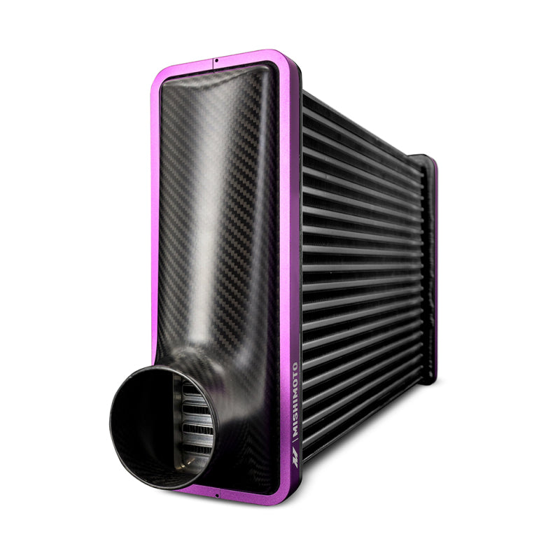 Mishimoto Universal Carbon Fiber Intercooler - Gloss Tanks - 450mm Black Core - C-Flow - P V-Band MMINT-UCF-G4B-C-P MMINT-UCF-G4B-C-P User 1