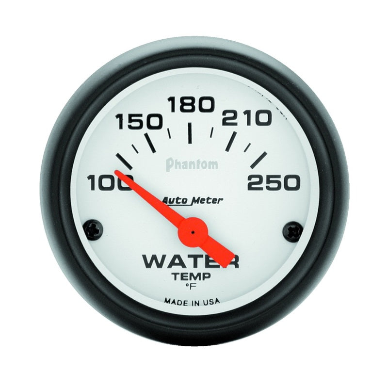 Autometer Gauge, Water Temp, 2 1/16", 100-250 Deg F, Electric, Phantom 5737 Photo - Primary