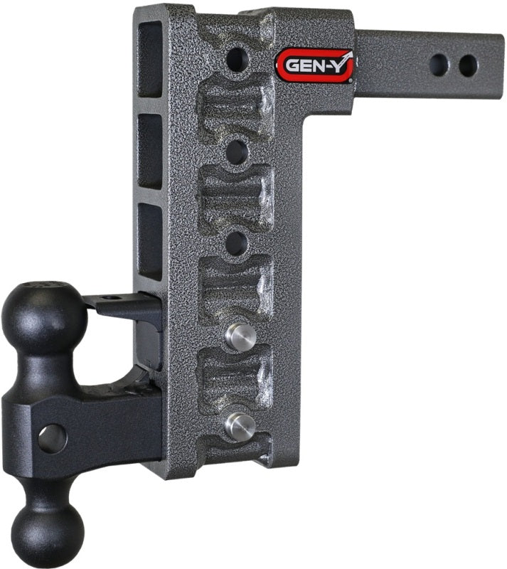 GEN-Y Hitch Gen-Y Mega Duty 2in Shank 10in Drop 2K TW 16K Hitch w/GH-051 Dual-Ball/GH-032 Pintle Lock GH-525 GH-525 User 1
