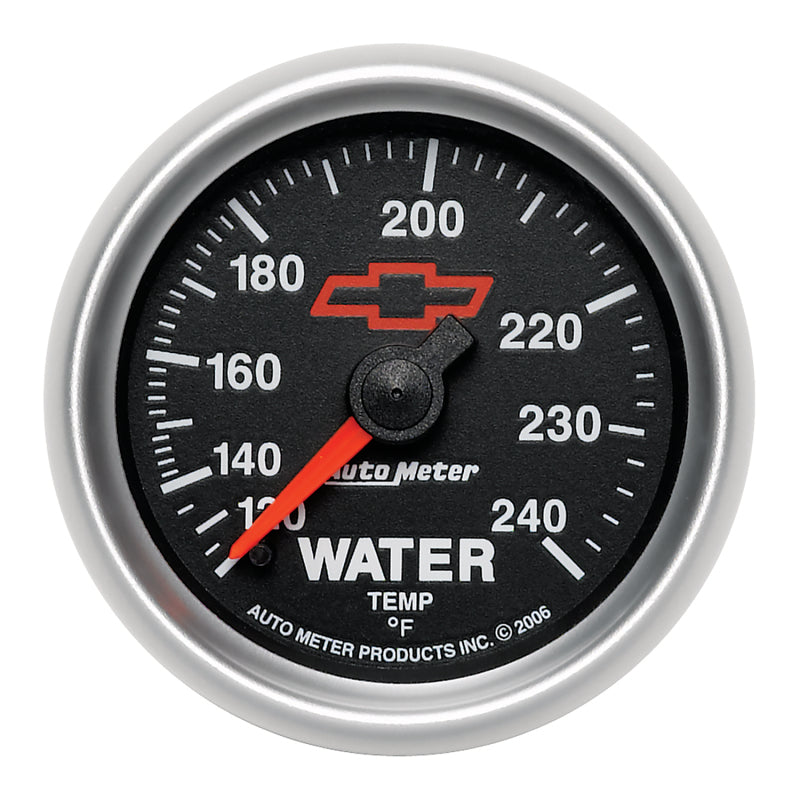 Autometer Gauge, Water Temp, 2 1/16", 120-240 Geg. F Mechanical, Gm Bowtie Black 3632-00406 User 1