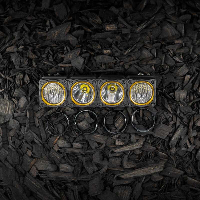 KC HiLiTES FLEX ERA LED Light Bar Bezel Kit for 10in. Segments - Gloss Black 30581 30581 Photo - lifestyle view