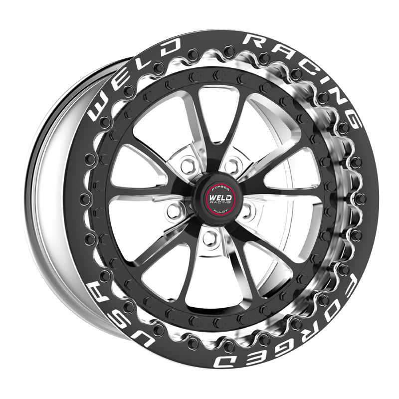 Weld Full Throttle 1-Piece 17x10 / 5x4.5 in / 8in. BS Black Wheel - Black SBL (Low Pad) 93LB7100A80F 93LB7100A80F Photo - Primary