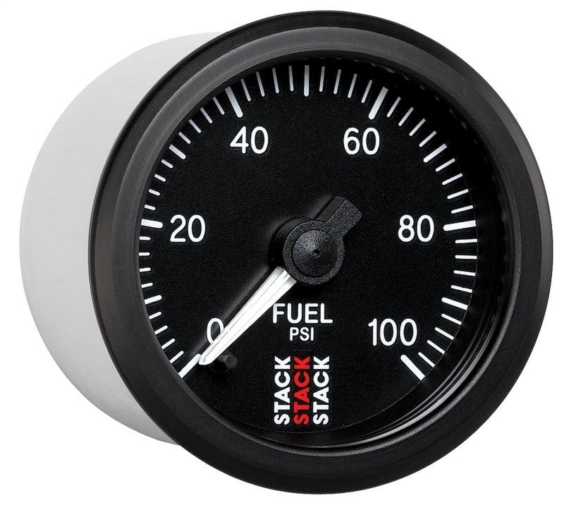 Autometer Stack 52mm 0-100 PSI 1/8in NPTF Male Pro Stepper Motor Fuel Pressure Gauge - Black ST3306 ST3306 User 5