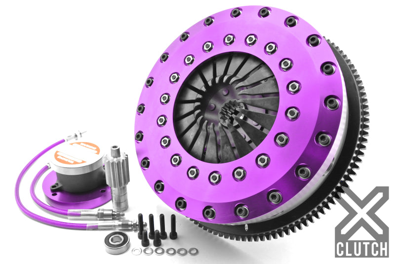 XCLUTCH 93-95 Toyota Supra Twin Turbo 3.0L 9in Twin Solid Organic Clutch Kit XKTY23682-2G XKTY23682-2G Photo - Primary