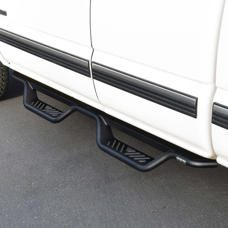 Westin 99-13 Chevrolet Silverado 1500 (Ext. Cab) Outlaw Drop Nerf Step Bars - Textured Black 20-11685 20-11685 Photo - Mounted