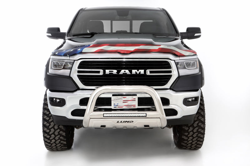 Stampede 2019 Ram 1500 Vigilante Premium Hood Protector - Flag 2019-41 2019-41 Photo - Mounted