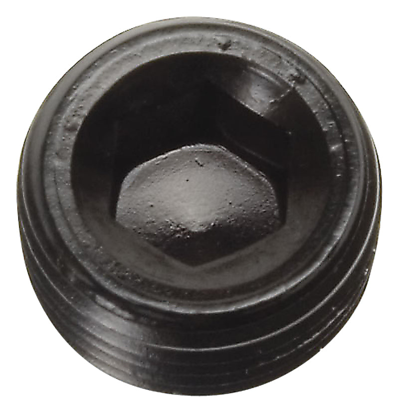 Russell 1/2" Aluminum Allen Socket Pipe Plugs (Black Finish) 662063 Photo - Primary