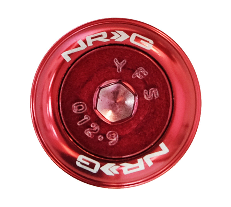 NRG Fender Washer Kit w/Color Matched M8 Bolt Rivets For Plastic (Red) - Set of 8 FW-800RD FW-800RD Photo - Primary