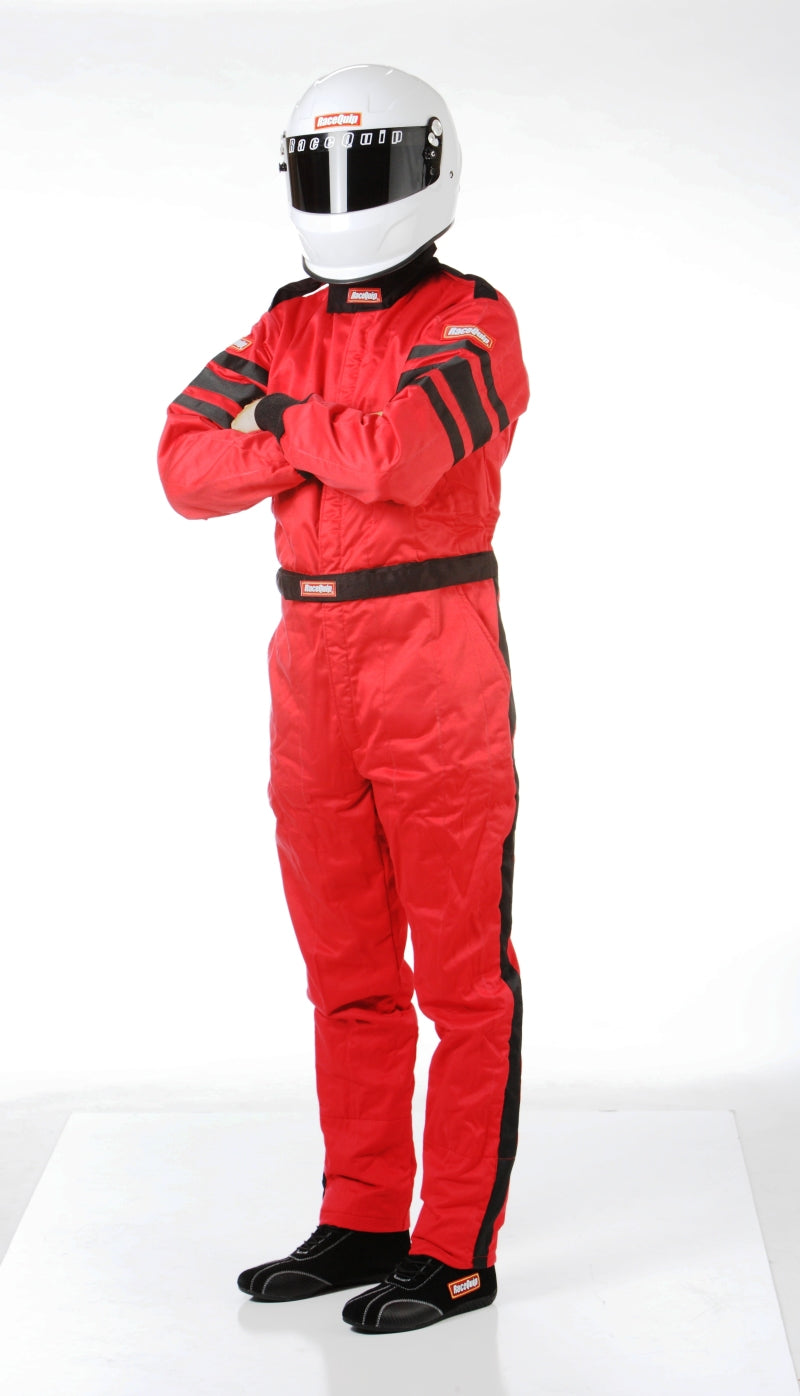 Racequip 120 Series Racing Suit; SFI-5 Certified; Color: Red; Size: M 120014 Photo - Primary