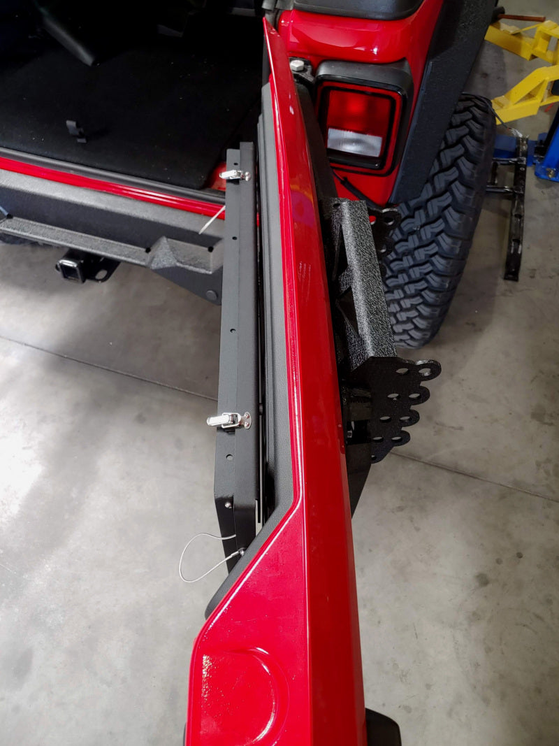 DV8 Jeep JL Tailgate Mounted Table (Trail Table) - Black TTJL-01 TTJL-01 User 2