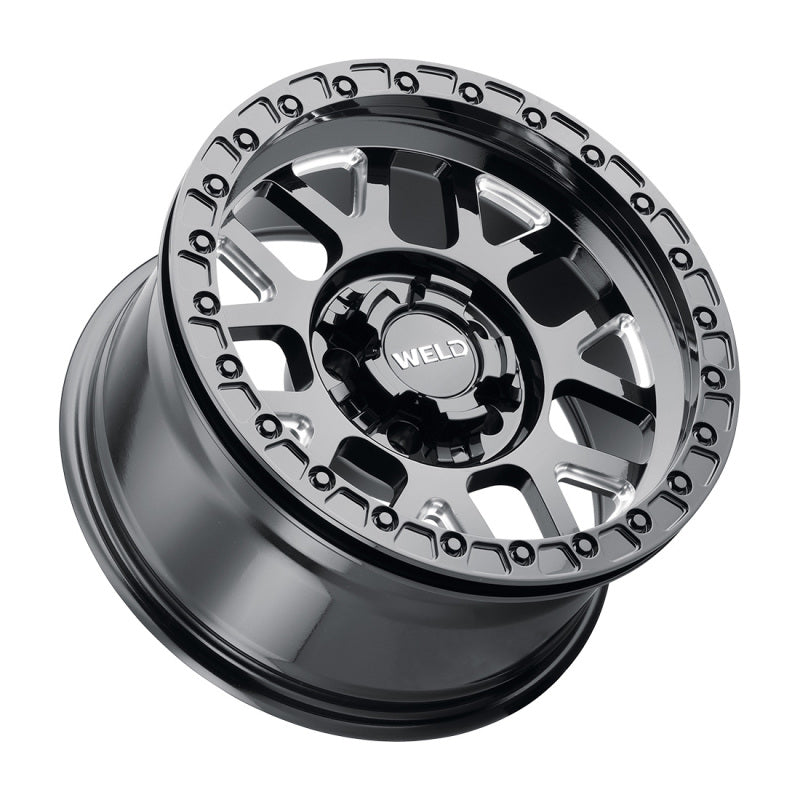 Weld Off-Road W902 17X10 Cinch Beadlock 5X127 5X139.7 ET-24 BS4.50 Gloss BLK MIL / BLK Ring 87.1 W90270057450 W90270057450 Photo - Primary
