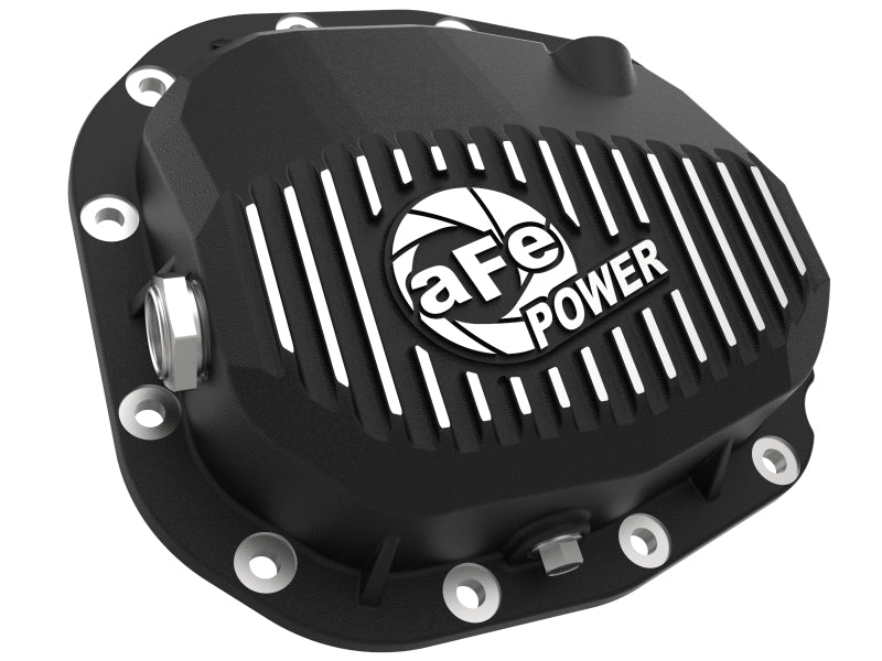 aFe Rear Differential Cover (Black Machined; Pro Series); 15-19 Ford F-150 V6-2.7L (t) (12-Bolt) 46-71181B 46-71181B Photo - Unmounted