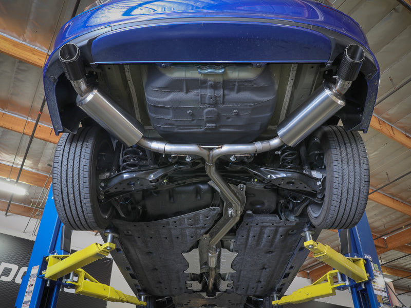 aFe POWER Takeda 2022 Honda Civic Stainless Steel Cat-Back Exhaust System w/ Polished Tip 49-36628-P 49-36628-P Photo - Mounted