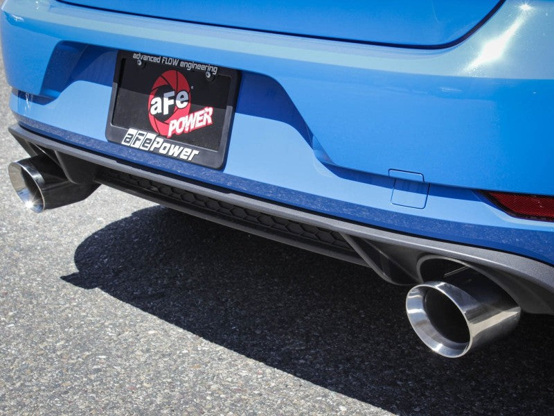 aFe MACHForce XP 3in-2.5in SS Exhaust Cat-Back 18-19 Volkswagen GTI (MK7.5) L4-2.0L (t) - Polished 49-36422-P 49-36422-P Photo - Mounted