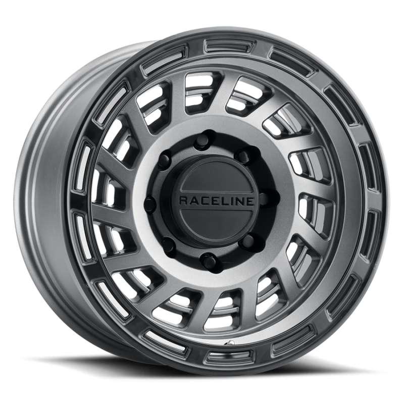 Raceline 957GB Halo 18x9in / 8x180 BP / 18mm Offset / 130.81mm Bore - Gunmetal & Black Lip Wheel 957GB-89088+18 957GB-89088+18 Photo - Primary