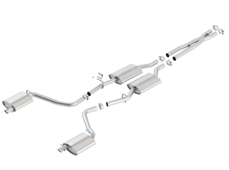 Borla 15-16 Dodge Charger 3.6L V6 S-Type Cat Back Exhaust (Uses Factory Valence) 140685 140685 Photo - Primary