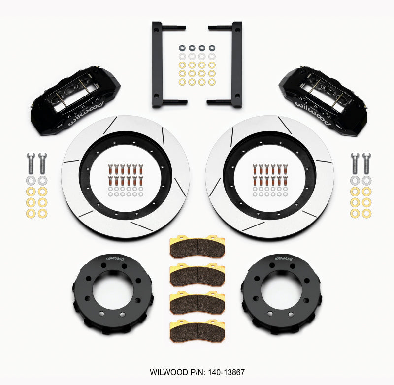 Wilwood TX6R Front Kit, 16.00", Black, 2005-2012 Ford F250/F350 140-13867 Photo - Primary