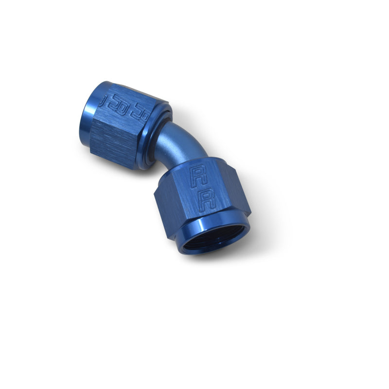 Russell -6 AN 45° Swivel Coupler (Blue Finish) 640040 Photo - out of package