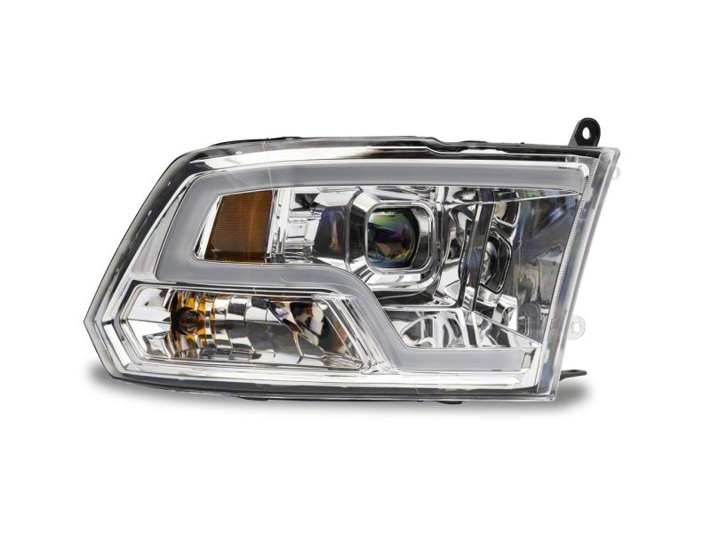 Raxiom 09-18 Dodge RAM 1500 Non-Projector LED Halo Headlights- Chrome Housing (Clear Lens) R111517 R111517 Photo - Close Up