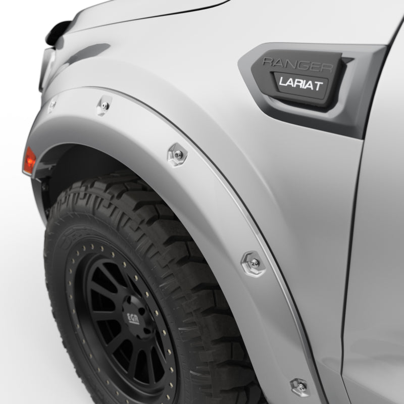 EGR 19-22 Ford Ranger Painted To Code Ingot Traditional Bolt-On Look Fender Flares Silver Set Of 4 793554-UX 793554-UX Photo - Close Up