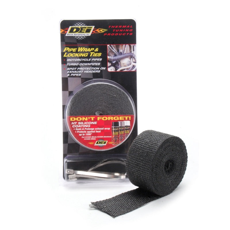 DEI Exhaust Wrap Kit - Pipe Wrap and Locking Tie - Black 10119 10119 Photo - Unmounted