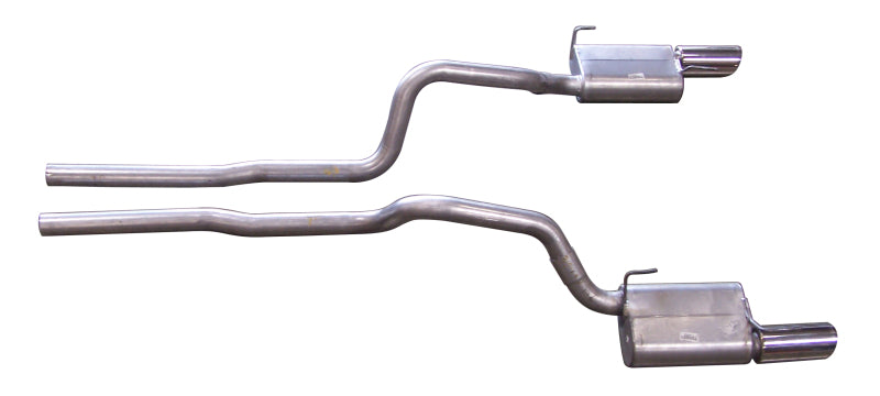 Gibson 05-10 Ford Mustang GT 4.6L 2.5in Cat-Back Dual Exhaust - Stainless 619006 619006 Photo - Primary
