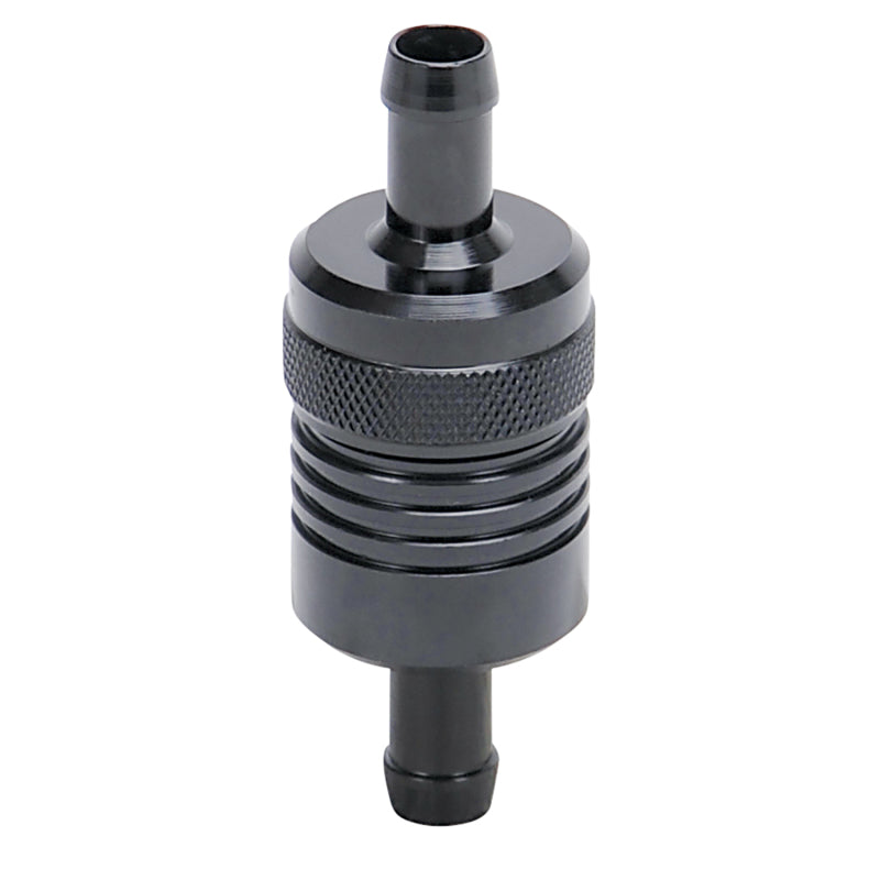 Russell Performance Black Street Fuel Filter (3in Length 1-1/8in diameter 3/8in inlet/outlet) 645150 645150 Photo - Primary