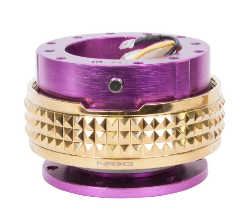 NRG Quick Release Kit - Pyramid Edition - Purple Body / Chrome Gold Pyramid Ring SRK-210PP/CG SRK-210PP/CG Photo - Primary
