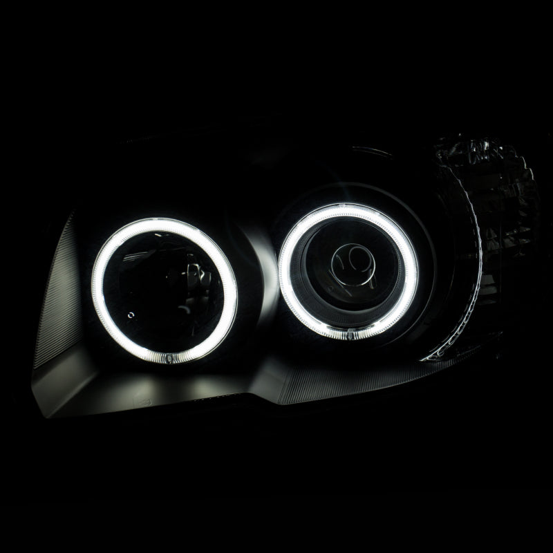 Anzo 2006-2009 Toyota 4Runner Projector Headlights w/ Halo Black 111320 Photo - Mounted