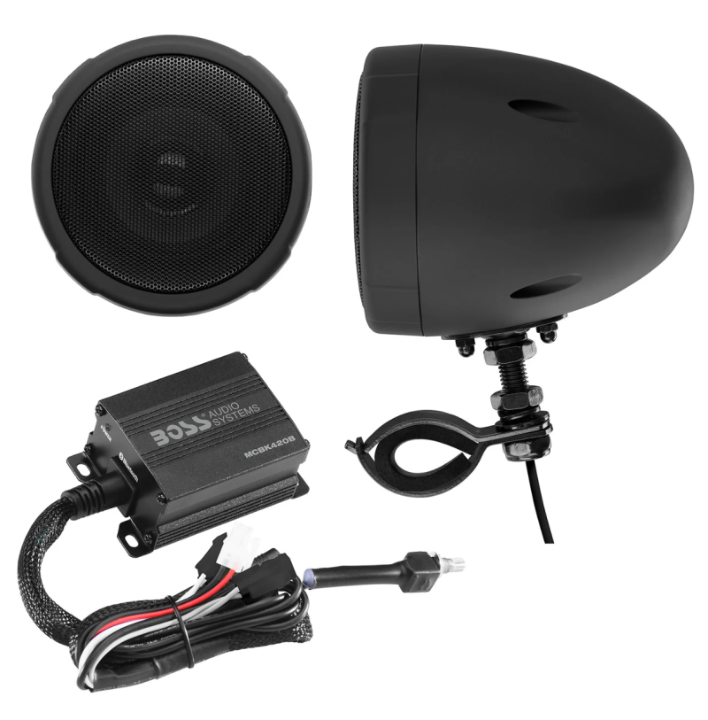 Boss Audio Systems Motorcycle Speaker Amplifier/ Bluetooth/ 3in Speakers Pair- Black MCBK420B MCBK420B User 1