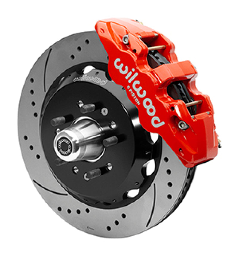 Wilwood 55-57 Chevy Bel Air Aerolite 6R Kit, 5 x 4.50in/4.75in Hub - 14.00in D&S Rotor - Red 140-16910-DR 140-16910-DR User 1