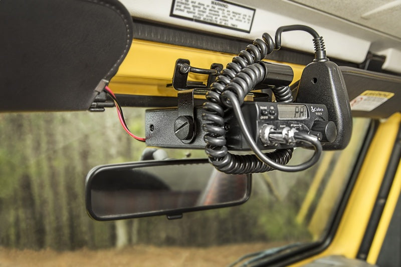 Rugged Ridge Radio Mounting Bracket,Windshield;97-02 Jeep Wrangler TJ 13551.08 Photo - Mounted