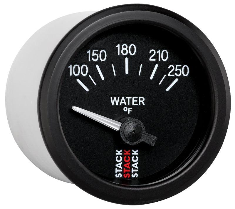 Autometer Stack 52mm 100-250 Deg F 1/8in NPTF Electric Water Temp Gauge - Black ST3208 ST3208 User 5