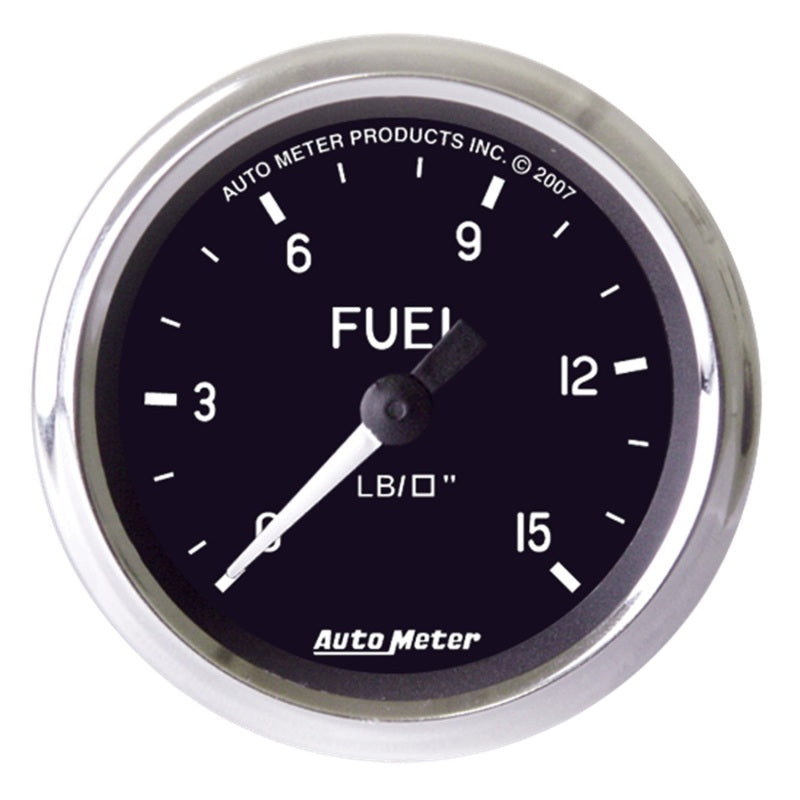 Autometer Cobra 2 inch 0-15 PSI w/ ISO Fuel Pressure Gauge 201010 201010 Photo - Primary